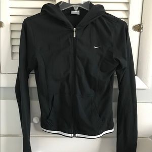 Nike Cropped Black Hoodie